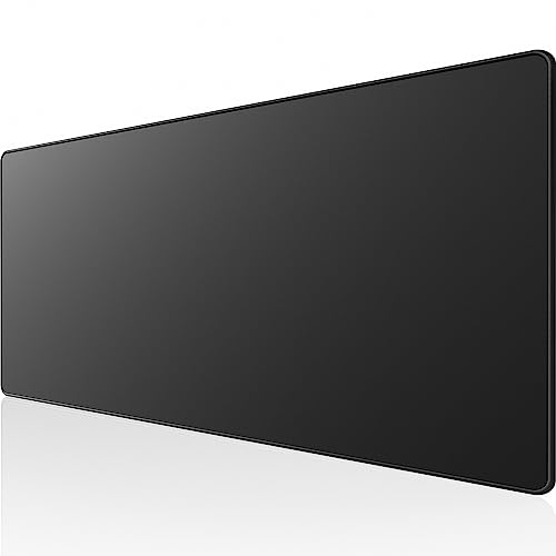 KTRIO Large Gaming Mouse Pad Desk Mat for Gamer, 31.5" x 11.8", Black, XL | Extended Size Design, Superior Micro-Weave Cloth, Non-Slip Rubber Base, Durable Stitched Edges, Water-Resistant Coating - color: Black Stealth, size: 31.5l X 11.8w Inches