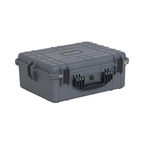 MEIJIA All Weather IP67 Waterproof Hard Camera Case,Hard Protective Case,Hard Case with Customizable Foam,Fit Use of Drones,Camera,Equipments,Pistols(Grey,20.62 x16.85x8.11inches) - color: Grey, size: 20.62 x16.85x8.11inches