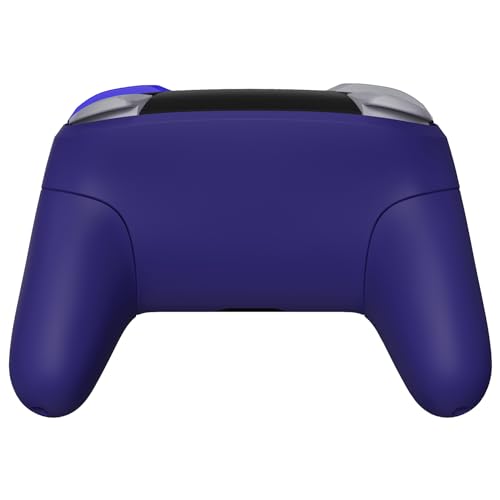 eXtremeRate Classic SwitchCube Style Faceplate Backplate Handles for Nintendo Switch Pro Controller, Soft Touch Replacement Grip Housing Shell Cover with Full Set Buttons for Nintendo Switch Pro - color: Classic SwitchCube Style - Purple
