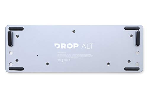 DROP ALT Mechanical Keyboard — 65% (67 Key) Gaming Keyboard, Hot-Swap Switches, Programmable Macros, RGB LED Backlighting, USB-C, Doubleshot PBT, Aluminum Frame (Halo True, Gray) - color: Space Gray, style: Halo True