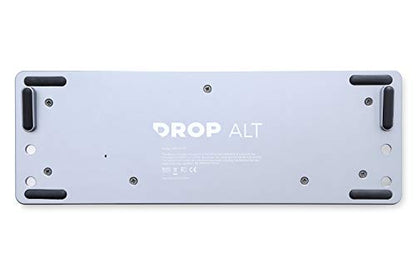 DROP ALT Mechanical Keyboard — 65% (67 Key) Gaming Keyboard, Hot-Swap Switches, Programmable Macros, RGB LED Backlighting, USB-C, Doubleshot PBT, Aluminum Frame (Halo True, Gray) - color: Space Gray, style: Halo True