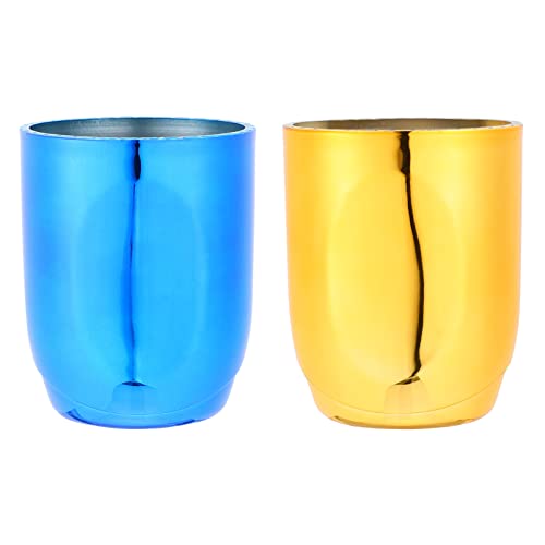 2pcs Portable Dice Cup Set for KTV and Bar Thickened Plastic Dice Shaker Lid Game Storage Container for Parties and Gatherings
