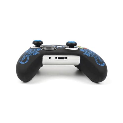 Tiger Controller Skin Compatible with Xbox Series X Wireless Controller, RALAN Protector Case， Customised Thumb Grips Cap - color: Tiger Blue