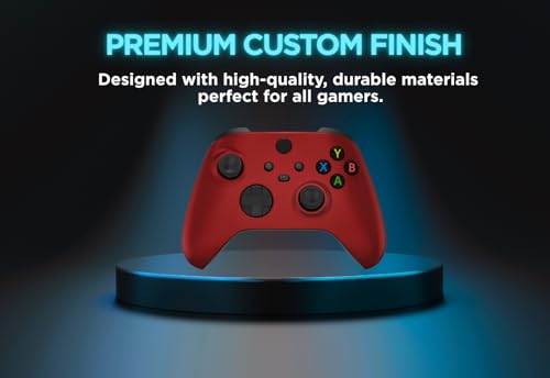Stealth Controllers Wireless Controller for Xbox Series S, Xbox Series X, Xbox One - Soft Touch Feel - Custom Series S/X Controller (Red (Matte)) - color: Red (Matte)