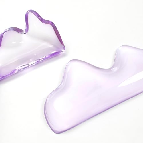 Clear Gel Wrist Rest for Keyboard and Mouse, Wrist Rest Set, Cute Ergonomic Silicone Wrist Rest for Keyboard 60%/68%/75% (Purple) - color: Purple