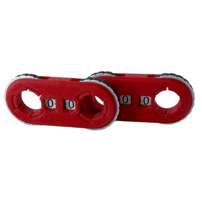 2 Pack MTG Life Counter - HP Tracker with Tracking Card Slot MTG Tabletop RPG Dungeons and Dragons(Red) - color: Red