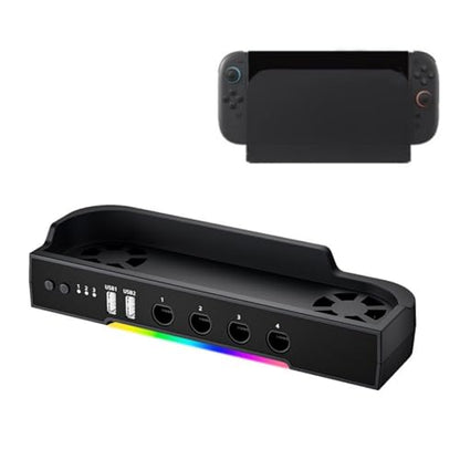 Cooling Stand for Nintendo Switch 2 Charging Dock Station NGC HUB Expansion for Switch 2 (Cooling Base + NGC Expansion)