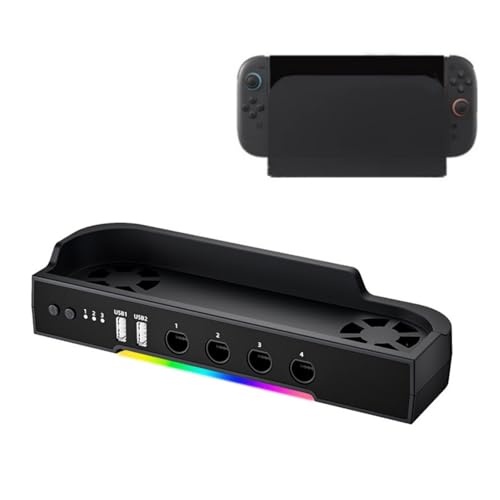Cooling Stand for Nintendo Switch 2 Charging Dock Station NGC HUB Expansion for Switch 2 (Cooling Base + NGC Expansion)