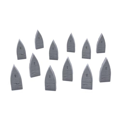 EnderToys Mausoleum Graveyard Tombstones, 3D Printed Tabletop RPG Scenery and Wargame Terrain 28mm Miniatures