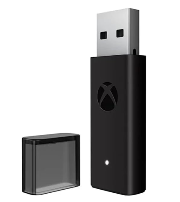 Wireless Adapter with Original IC Chip Compatible with Xbox One Controller for PC Windows 10 11