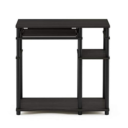 Furinno Abbott Computer Desk with Bookshelf, Espresso/Black - color: Espresso/Black, size: 19 Inch