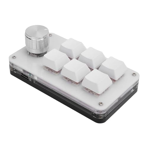 Fafeicy 6 Key Macro Mechanical Gaming Keyboard RGB Red Switch USB C Keypad One Handed USB PC Keypad