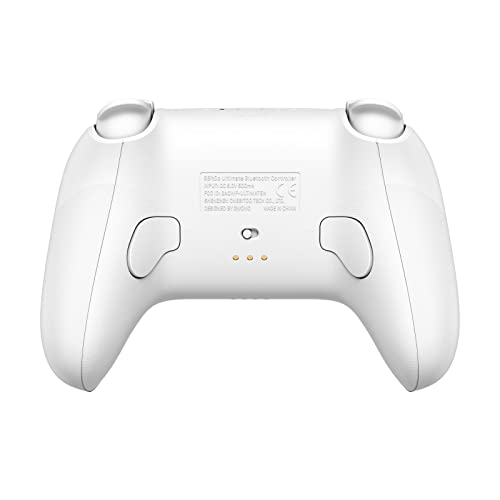 8BitDo Ultimate Bluetooth Controller with Charging Dock, Wireless Pro Controller with Hall Effect Sensing Joystick, Compatible with Switch, Windows and Steam Deck (White) - color: White, style: Ultimate Controller