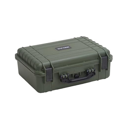 MEIJIA All Weather IP67 Waterproof Hard Camera Case,Hard Protective Case,Hard Case with Customizable Foam,Fit Use of Drones,Camera,Equipments,Pistols(Green,18.5 x14.06x6.93inches) - color: Green, size: 18.5 x14.06x6.93inches