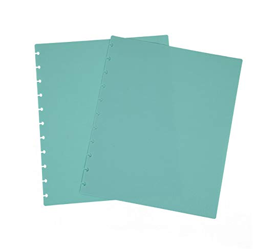 Talia Discbound Notbook - Cover and Disc Set (Set 4 (3pk), Letter Set) - Celestial Turquoise, Verdant Green, BBQ Mustard - color: Set 4 (3pk), size: Letter Set