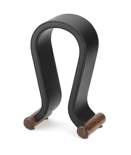 ONEGenug Wooden Headset Stand,Universal Earphone Hanger Holder for Gaming Headsets & DJ Studio Headphones Desktop Headphone Rack for All Headphone Size