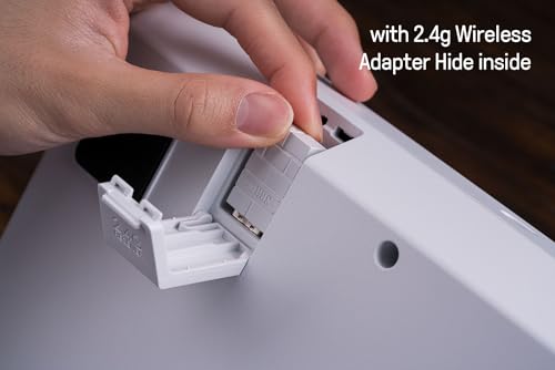 8Bitdo 2.4g Wireless Arcade Fight Stick with 3.5mm Audio Jack, Mic Mute Button & Joystick Mapping Button for Xbox Series X|S, Xbox One and Windows 10 - Officially Licensed (White) - color: White