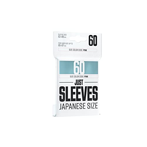 Gamegenic Just Sleeves | Pack of 50 Japanese Size Card Sleeves for Board Game and Card Games | 62 mm by 89 mm Card Sleeves | Professional Protection for TCG and LCGs | Clear Color | Made by Gamegenic - color: Clear