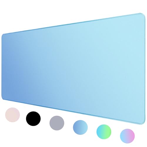 Bloss Blue Desk Mat, Non-Slip Desk Pad Mat Protector, Large Mouse Pad for Keyboard and Mouse, Mousepad with Stitched Edges, Keyboard Pad for Gamer, Office(35.4×15.7 Inches) - color: Northern Lights, size: 35.4L x 15.7W inches