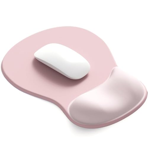 DEMON CHEST ErgoComfort Gel Wrist Rest Mouse Pad-Ergonomic Office Mousepad with Wrist Support-Non-Slip, Design Desk Accessories Mat for Home&Game Decor (02Pink Serenity) - color: 02Pink Serenity