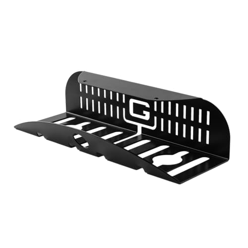 Gator Frameworks Metal Cable Management System - Mounts Under Desk for a Clutter Free Space with 1" Sapced Slots and (6) Cable Ties, (GFW-CBLMGM-MTL) - style: Metal System