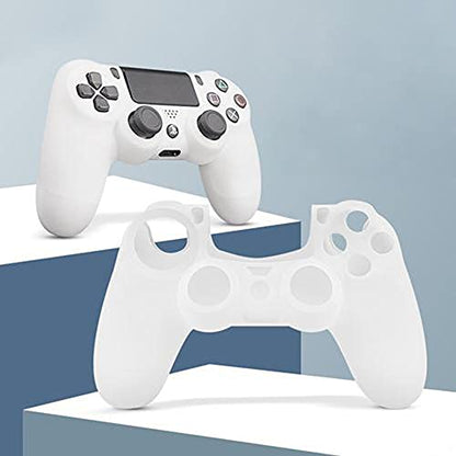 OSTENT Protective Silicone Gel Soft Case Cover Pouch Sleeve for Sony PlayStation 4 PS4 Controller Color White - color: White