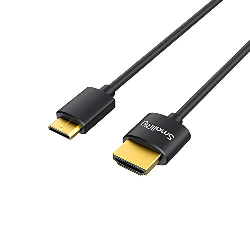 SMALLRIG Mini C to A Cable, Ultra Thin Cable 35cm/1.15Ft, Super Flexible Slim High Speed 4K 60Hz HDR 2.0, for Sony HDR-XR50, for Nikon Z6 Z7 for Canon EOS RP, EOS R - 3040 - size: 35CM(C to A)