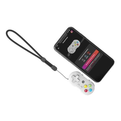 CRKD ATOM - Collectible Keychain Controller for Nintendo Switch, PC, Mac, Mobile and Smart TV (PAL Grey) - color: PAL Grey