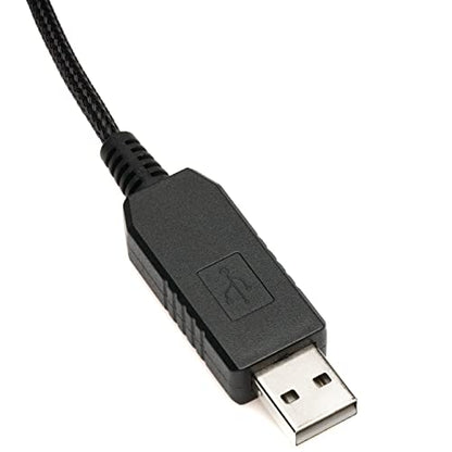 CRJ 12V Step-Up USB Fan Power Adapter Cable - 12-inch (30cm), Black Sleeved - Full Fan Speed Adapter for 3-Pin & 4-Pin PC Cooling Fans - size: 12 inch (30cm), style: Single Fan