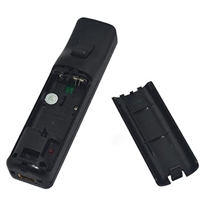 Battery Back Door Cover Lid Case for Wii Remote Controller Gamepad Handle Joypad Replacement (Black) - color: Black