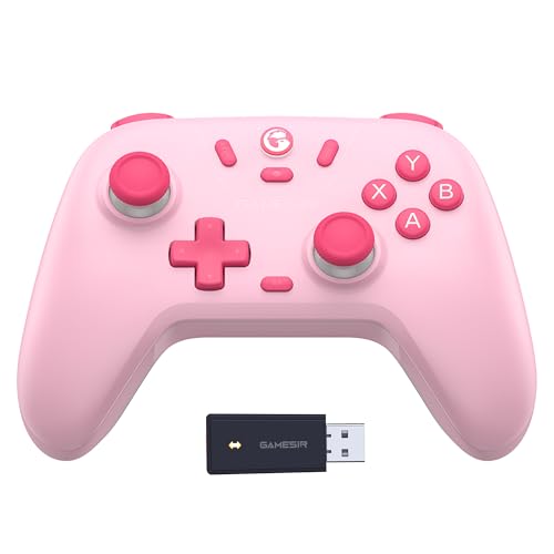 GameSir Nova Lite Wireless Controller for PC,Hall Effect Sticks & Trigger | Bluetooth Controller Gamepad with Hall Effect Trigger,Turbo,Rumble Vibration,Android, Switch & Steam Deck - color: Nova Lite(Pink)
