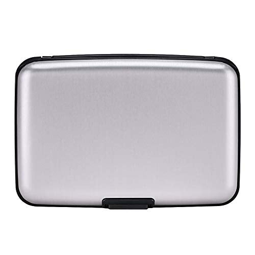 RFID Blocking Credit Card Protector Aluminum ID Case Hard Shell Business Card Holders Metal Wallet for Men or Women (silver) | RFID Blocking Credit Card Protector Aluminum ID Case Hard Shell Business Card Holders Metal Wallet for Men or Women - color: Sil