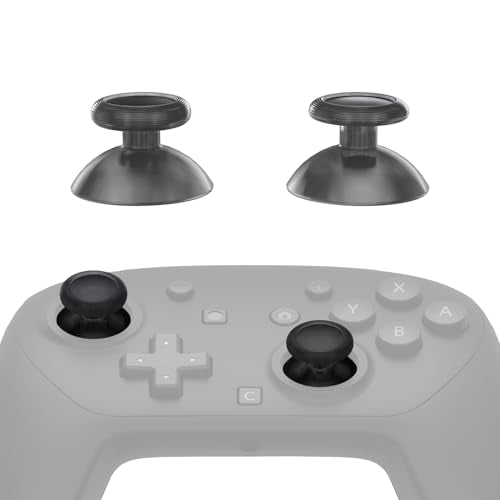eXtremeRate Replacement 3D Joystick for Nintendo Switch 2 Pro Controller, Left Right Analog Stick Thumbsticks with Screwdriver Tools for Switch 2 Pro, Multi-Colors Options - Clear Slate Black - color: Clear Slate Black