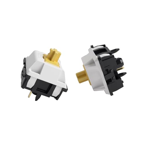 Akko V3 Penguin Tactile Silent Keyboard Switch for Mechanical Gaming Keyboard, 5-Pin 50gf Quiet Pre-Lubed Switches with Standard MX Structure (45pcs) - color: Penguin