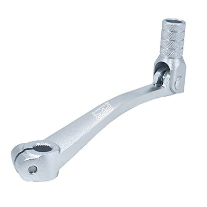 CNC Aluminum Gear Shifter Lever, Foldable Gear Shift Lever Fit for 50cc 110cc 250cc CRF50 XR50 XR CRF Dirt Pit Monkey Bike Motorcycle ATV Quad Accessory (Silver) - color: Silver