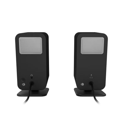 Klipsch ProMedia Lumina 2.1 컴퓨터 게이밍 시스템, 서브 우퍼 및 RGB 조명 효과 내장