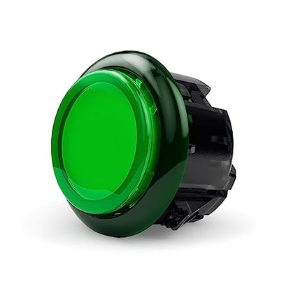 Qanba Gravity KS Mechanical Shafts Silent Pushbutton 30mm Snap-in (Boxed (Clear Green Black D09(8 pcs) - color: Clear Green Black D09(8 pcs）