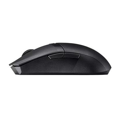 ASUS TUF M4 Wireless Gaming Mouse | Dual Wireless Modes - P306, Ambidextrous Design, 12,000 dpi Sensor, 6 programmable Buttons, PBT top Cover Guard, Black Color - style: Wireless