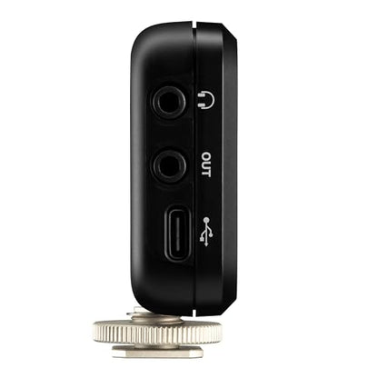 Shure MoveMic Receiver - Cold Shoe Mountable Camera Receiver for MoveMic Lavalier Microphones, Compatible with Most DSLR Cameras and Computers, for Mobile Content Creators (MV-R-Z7) | Digital receiver with USB-C and 3.5mm connectors for cameras, computers