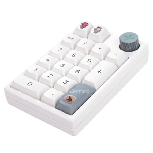 Darmoshark K3 Pro Three Mode 2.4G/BT5.0/USB-C Wireless Bluetooth Mechanical Number Keyboard - 19 Key Mini Portable RGB Backlight Game Keyboard - size: K3PRO