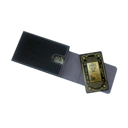 Tarot Card Holder, Leather Tarot Card Case, with Magnetic lid Closure-Suitable for Tarot Cards (gray) - color: gray