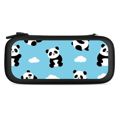 Travel Protective Pouch Compatible with Switch, Portable Carrying Case with 15 Game Cartridges, Panda Hard Shell Storage Bag - color: Color(100)