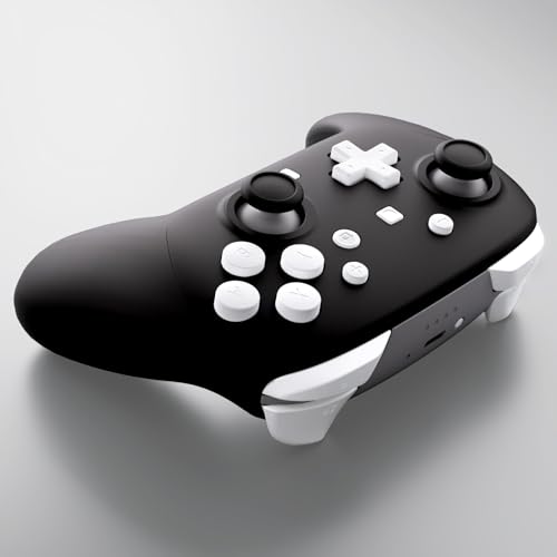 eXtremeRate DIY Replacement Full Set Buttons for Nintendo Switch 2 Pro Controller, Custom ABXY Dpad + - Home Capture Power L R ZR ZL Triggers Sync GL GR Buttons for Switch 2 Pro Controller - White - color: White