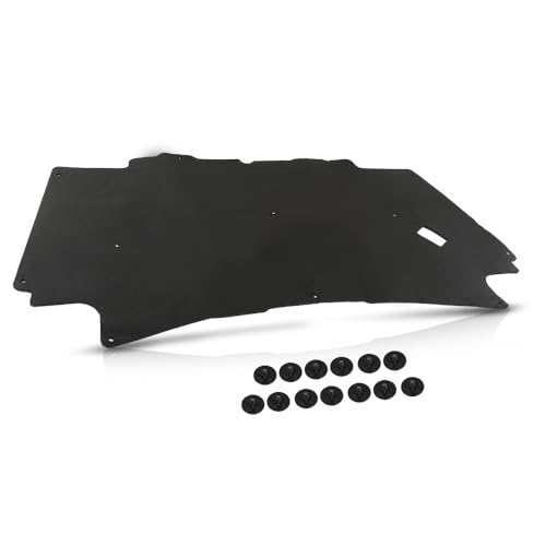 CNNELL Hood Insulation Pad with Clips Compatible with Dodge Ram 2002-2008 DMT Black - style: 2002-2008 Ram 1500 Only