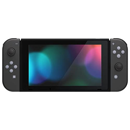 eXtremeRate Replacement Two-Tone Jelly Buttons for JoyCon, New Hope Gray & Clear w/Symbols Custom Controller ABXY Direction Home Capture + - Keys, Action Face Button for Nintendo Switch & Switch OLED - color: New Hope Gray & Clear