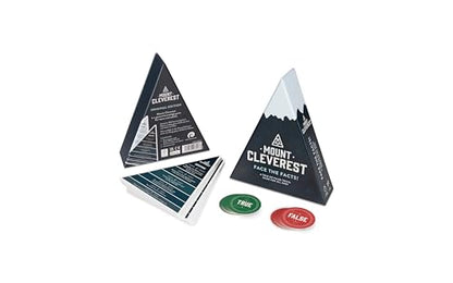Mount Cleverest® Original Edition | True or False Trivia Game | Fun Adults & Kids Family Card Game | Stocking Stuffer | Travel Games | Party Games for Birthday | Gift for Boys and Girls