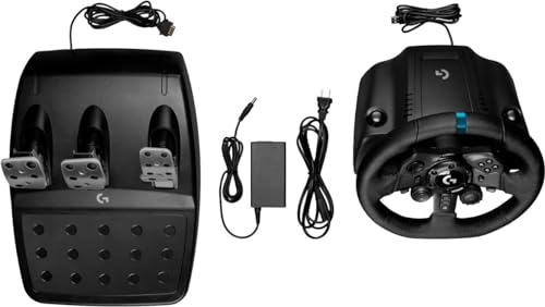 Logitech G923 Racing Wheel and Pedals for PS5, PS4 and PC - Black (Renewed)