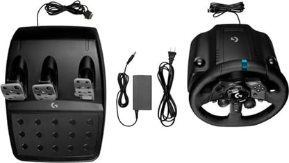Logitech G923 Racing Wheel and Pedals for PS5, PS4 and PC - Black (Renewed)