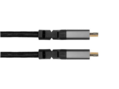 Monoprice 8K Certified Ultra High Speed HDMI Cable - 6 Feet - Black | Braided - HDMI 2.1, 8K@60Hz, 4k@120Hz, 48Gbps, HDR, VRR, CL3 in-Wall Rated - size: 6 Feet
