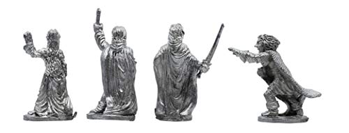 IRON WIND METALS 4 Piece Half Elves Set - 100% Lead-Free Pewter - Classic Fantasy Miniatures for 28mm Table Top Games - Made in USA - RAL Partha Miniatures